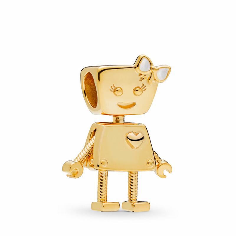 Pandora Shine™ Bella Bot Charm NZ Sale, 18ct Gold Plated (870245-QEV)